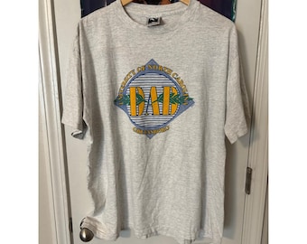 Camiseta vintage de papá de UNC Greensboro, talla XL, gris jaspeado, Alpz UNCG Carolina del Norte, años 90
