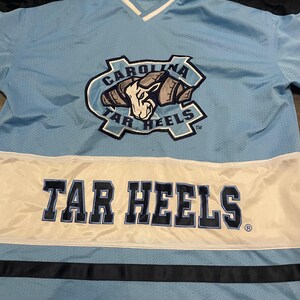 Vintage Tank UNC Tar Heels Jersey Mens Large Blue Mesh NCAA Basketball V-Neck image 2