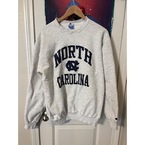 Vintage Champion North Carolina Sweatshirt XXL Gray Heather UNC Tar Heels USA image 1