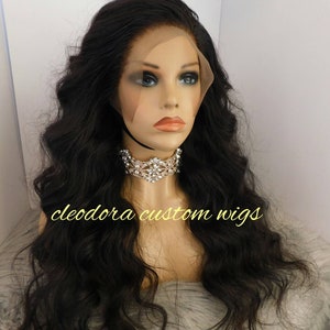 Wig Mandy/Handmade Custom Wig/Made to order/Authentic Raw Cambodian Virgin human hair/Wig length 22inches/13*4 Lace Front Wig