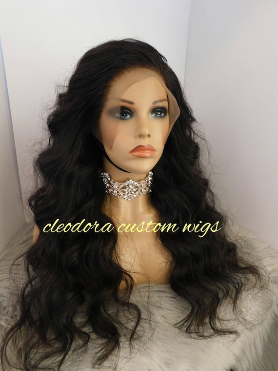 Handmade Cambodian Virgin Human Hair Wig: Loose Wave 13x4 