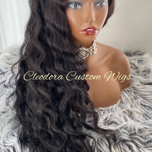 Wig Kelly/Ready to ship /Handmade Custom Wig/ U- Part Wig/Authentic Raw Cambodian Virgin Human Hair/ Wig Length 24 inches