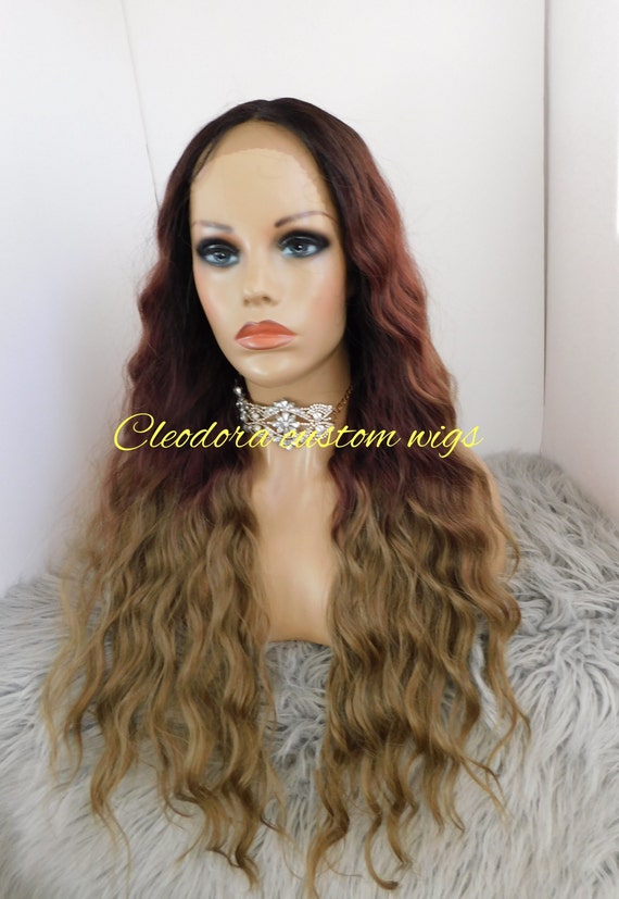 Wig Daisy machine Sewn Luxury Synthetic Wig wig Length 20 Inches 6 Inches Middle Deep part Lace Front Wig fits Head Circumference S M Etsy UK