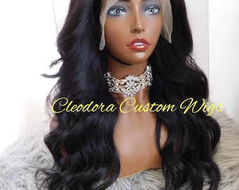 Handmade Body Wave Wig: Raw Cambodian Virgin Hair, 20 inch, 13x4 Lace Front