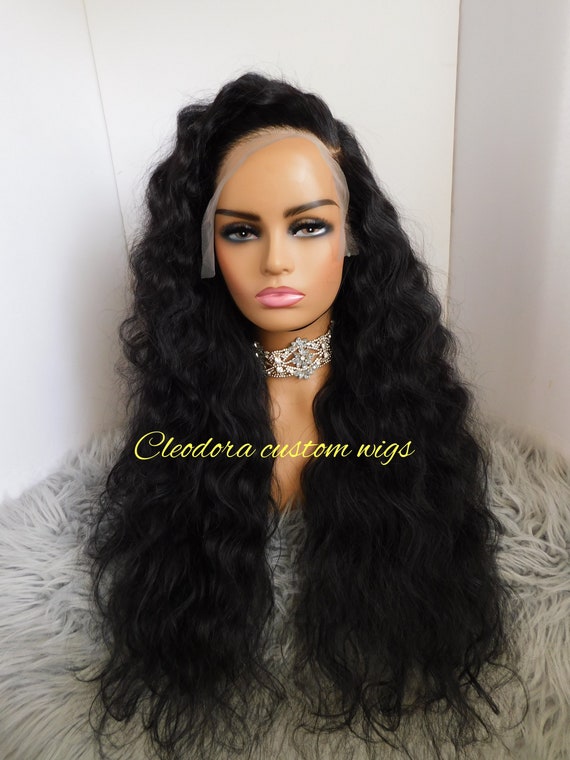 Wig Megan 2 made to Order authentic Raw Cambodian Human Hair loose Messy Waves wig Length 26inches 134 Lace Frontal Wig Etsy