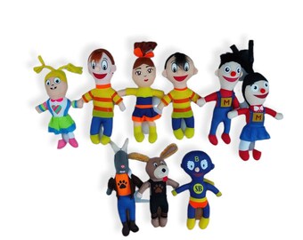 Belly y Beto Party Pack Plush Dolls- Belly - Beto - Pepo - Kelly - Perron - Miguelita - Miguelito - Conejo Mala Pata - Super Beto