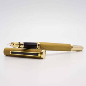 Dickens Fountain Pen(Teak) with leather pen case