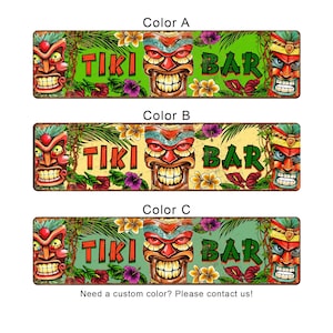 Custom Tiki Bar Metal Sign – Funny Man Cave Decor, Vintage Wall Hanging for Home Bar, Outdoor Horizontal Wall Art & Personalized Gift