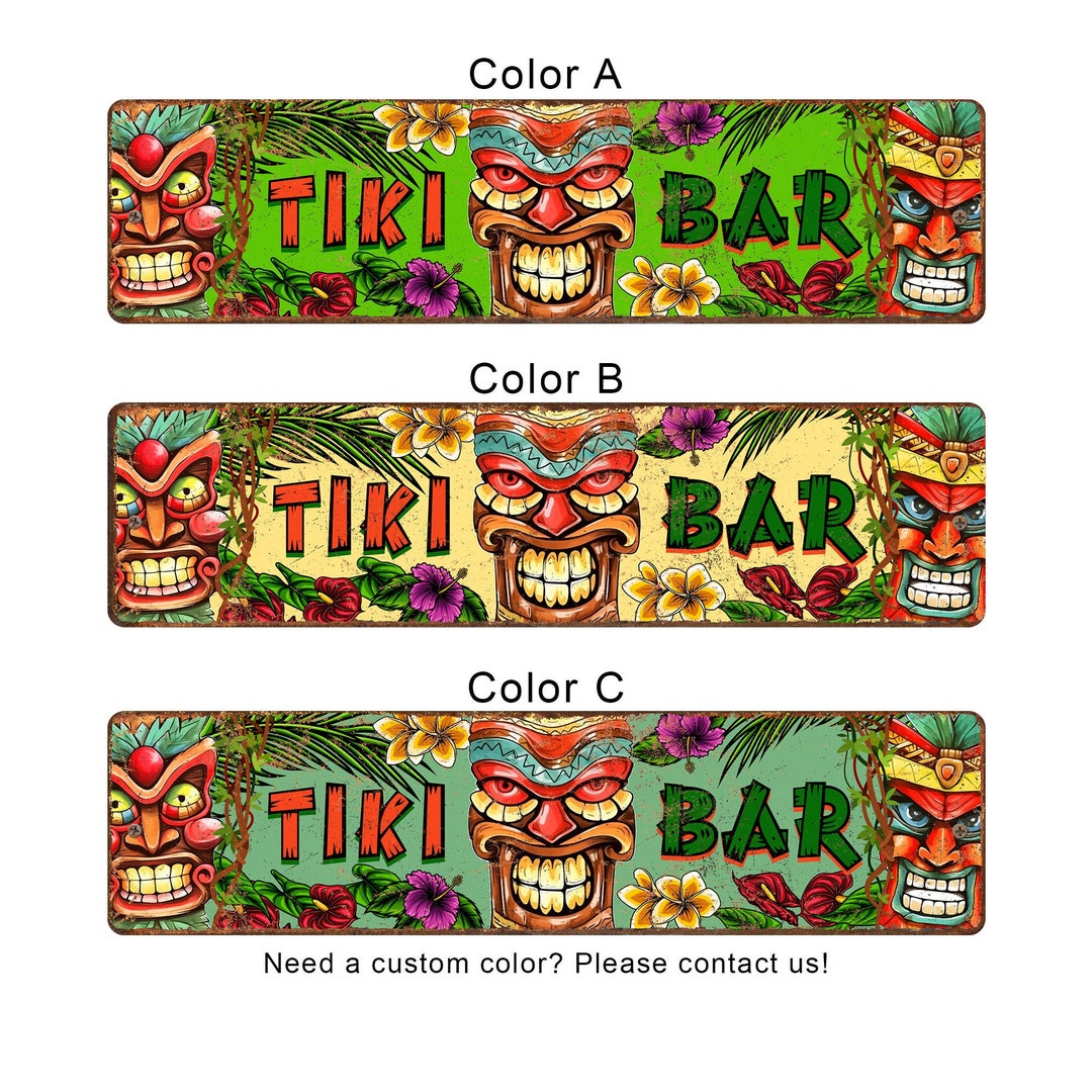 Generic Tiki Belle Lounge Metal Sign main image 1