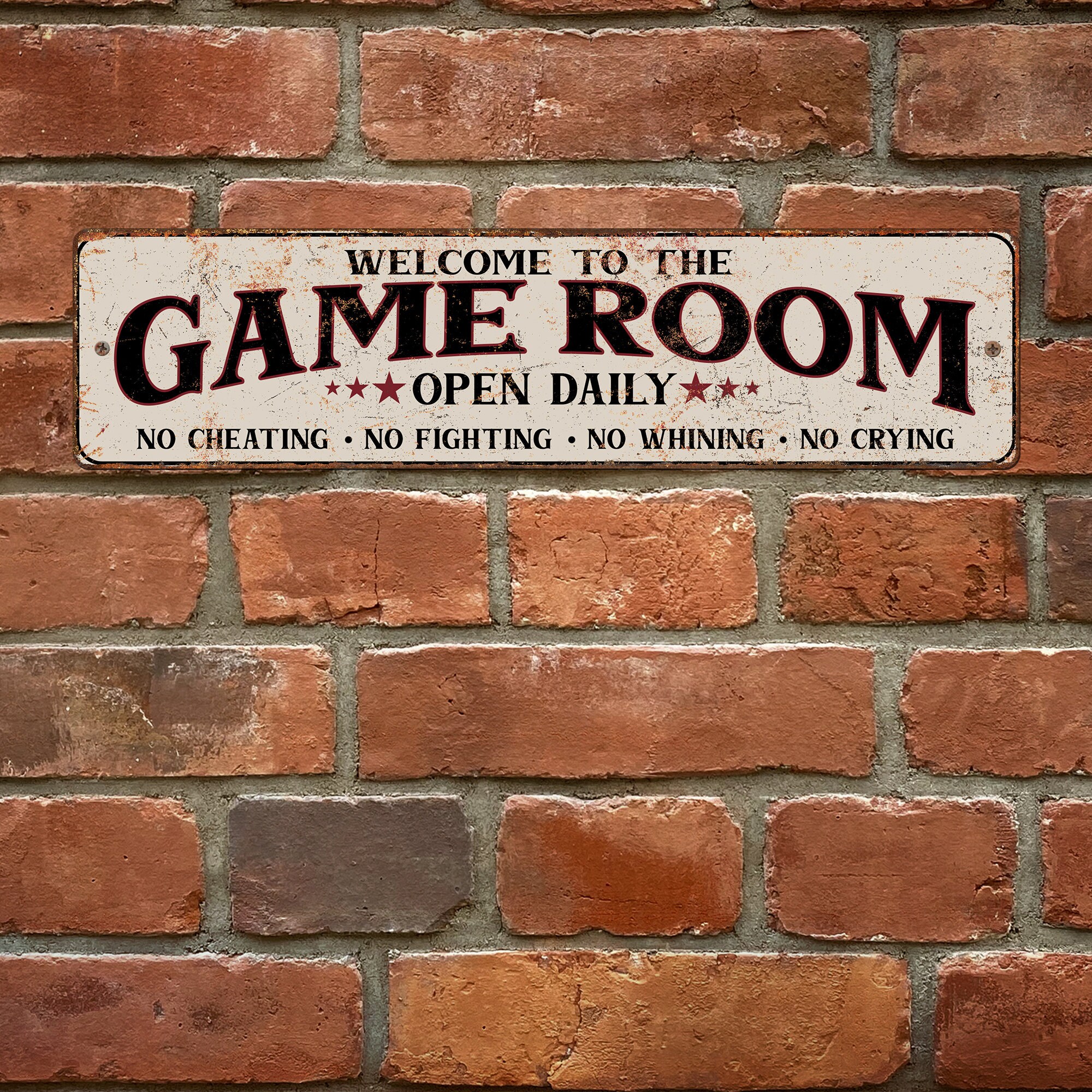 Vintage Game Room Sign Kids' Game Room Decor Sign for Etsy