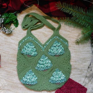 Crochet Winter Tree bag