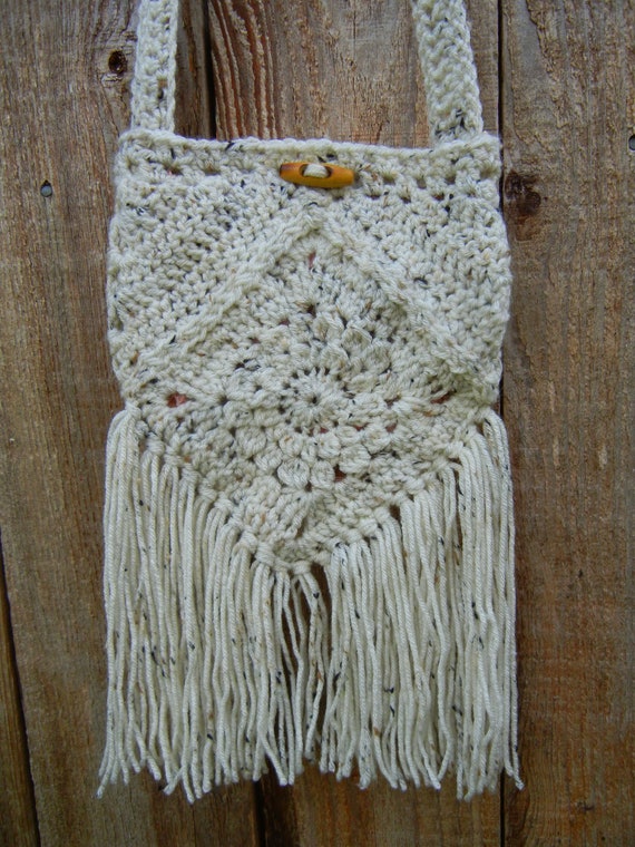 urban gypsy boho crochet bag