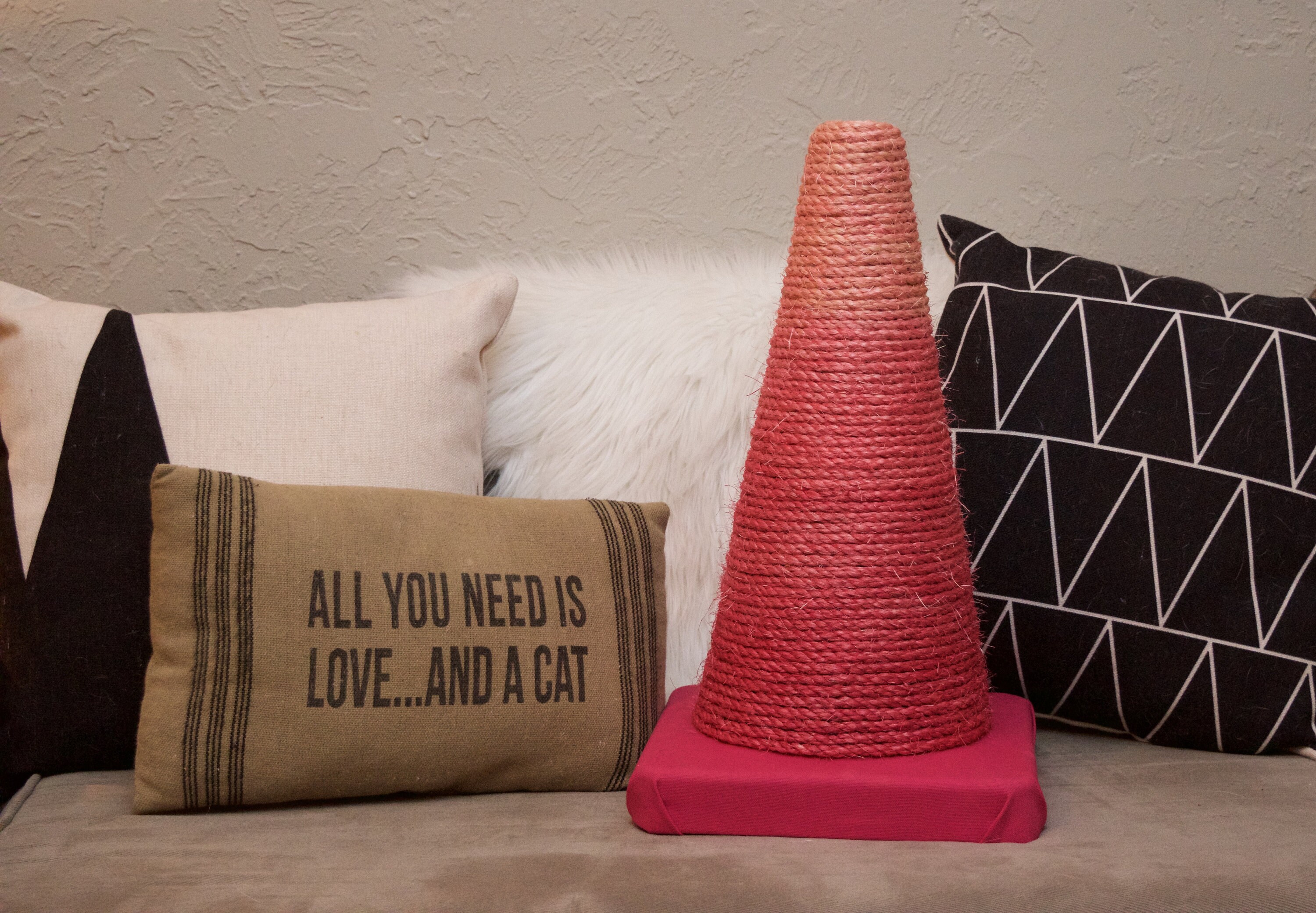 Pink Ombre Cat Scratching Post