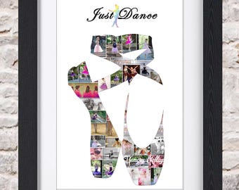 Ballet Slippers Photo Collage Wall Art Home Decor Digital Printable