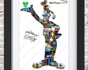 Goofy Disney Photo Collage Wall Art Home Decor Digital Printable