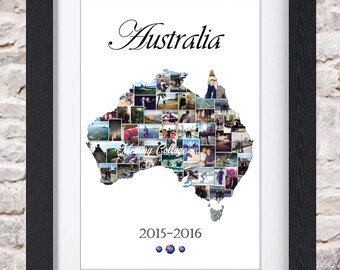 Location Travel Destination Holiday Photo Collage Wall Art Home Decor Digital Printable