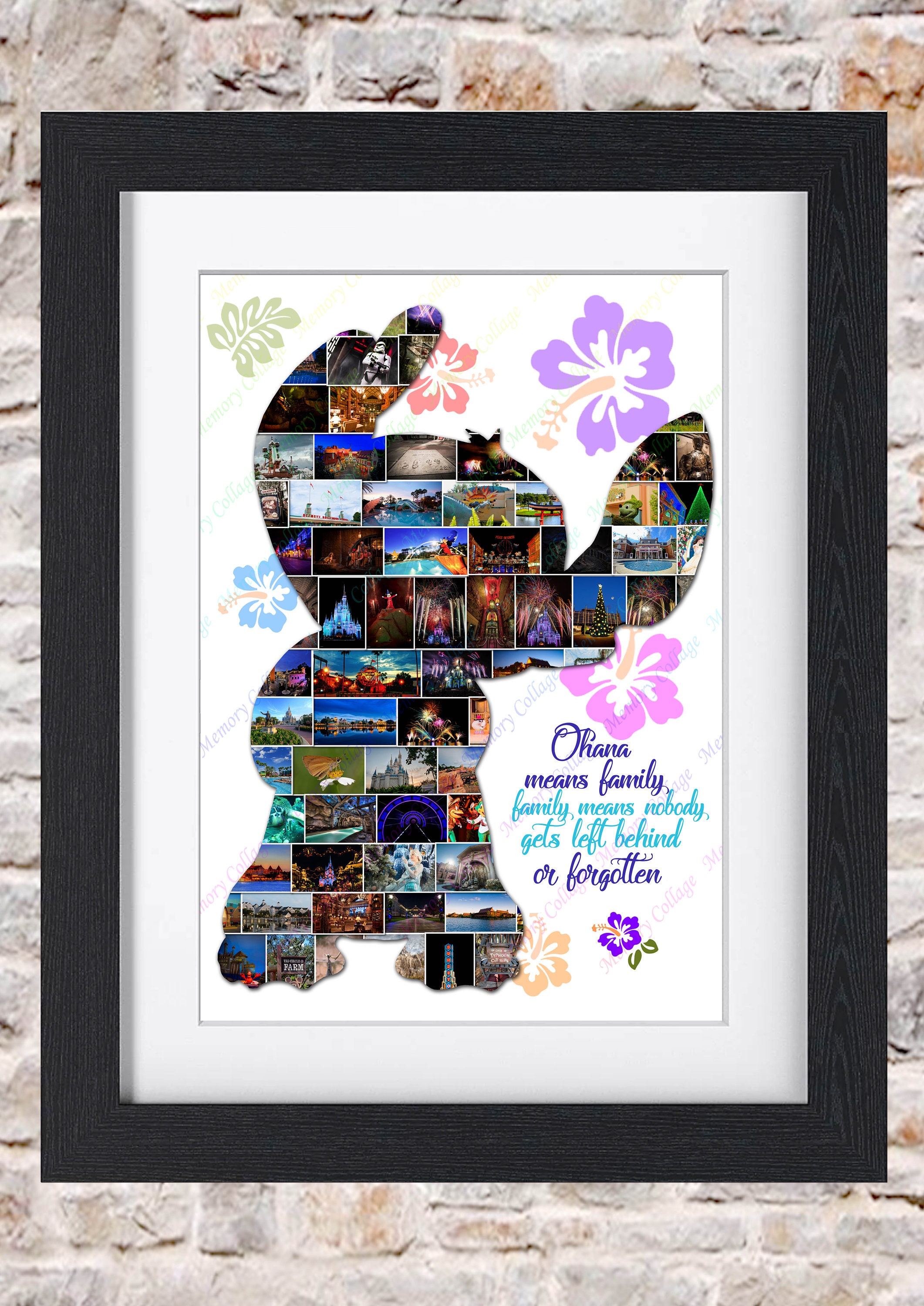 Ohana Family Standing Photo Collage Wall Art Home Decor Digital Printable