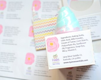 Diy bath bomb labels