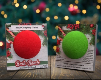 Bath bomb printable labels