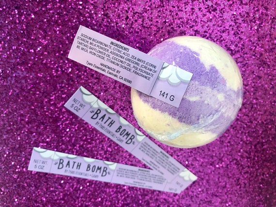 Bath Bomb Label | Editable Bath Fizzy Label | Bath Bomb Tag | Bath Bomb Sticker | Bath Bomb Templates
