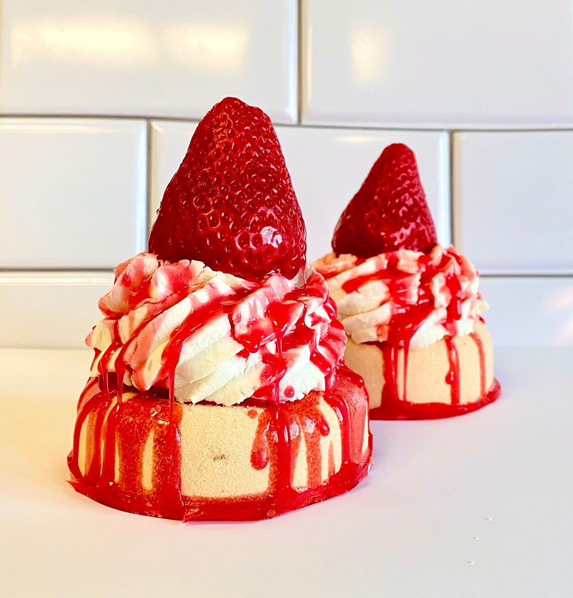 Strawberry Shortcake Bath Bomb with Bubble Bath Frosting and Etsy