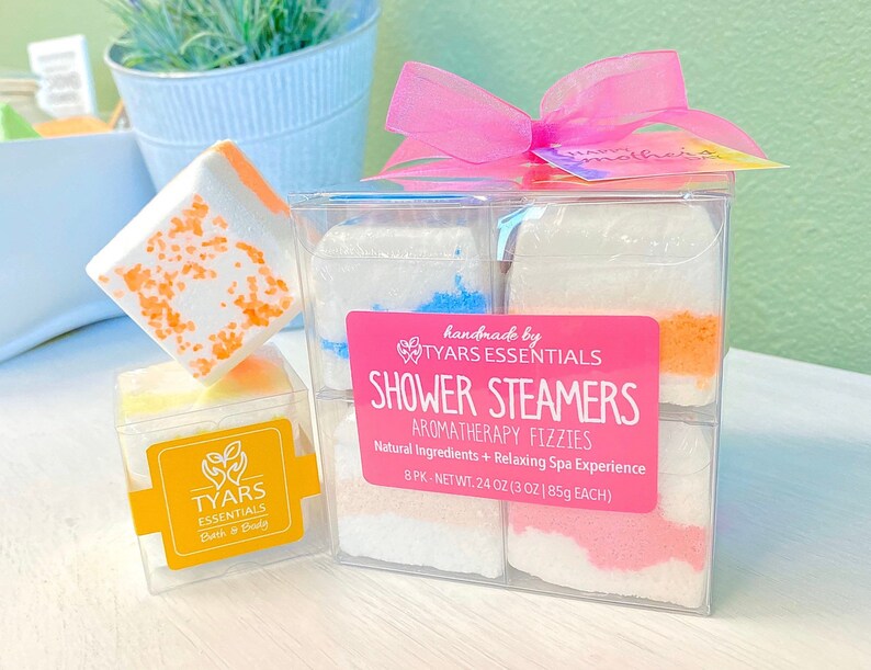 XL Shower Steamer 8 Pack Gift Set Shower Melt Shower Fizzy Etsy