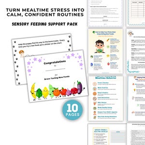 Kit de herramientas sensoriales para niños con problemas para comer. Ayuda a la hora de comer. Rechazo de alimentos.