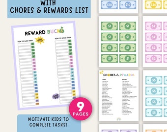 Reward Menu.pdf Customizable Kids Reward Menu: Printable Incentive Tracker (digital ...