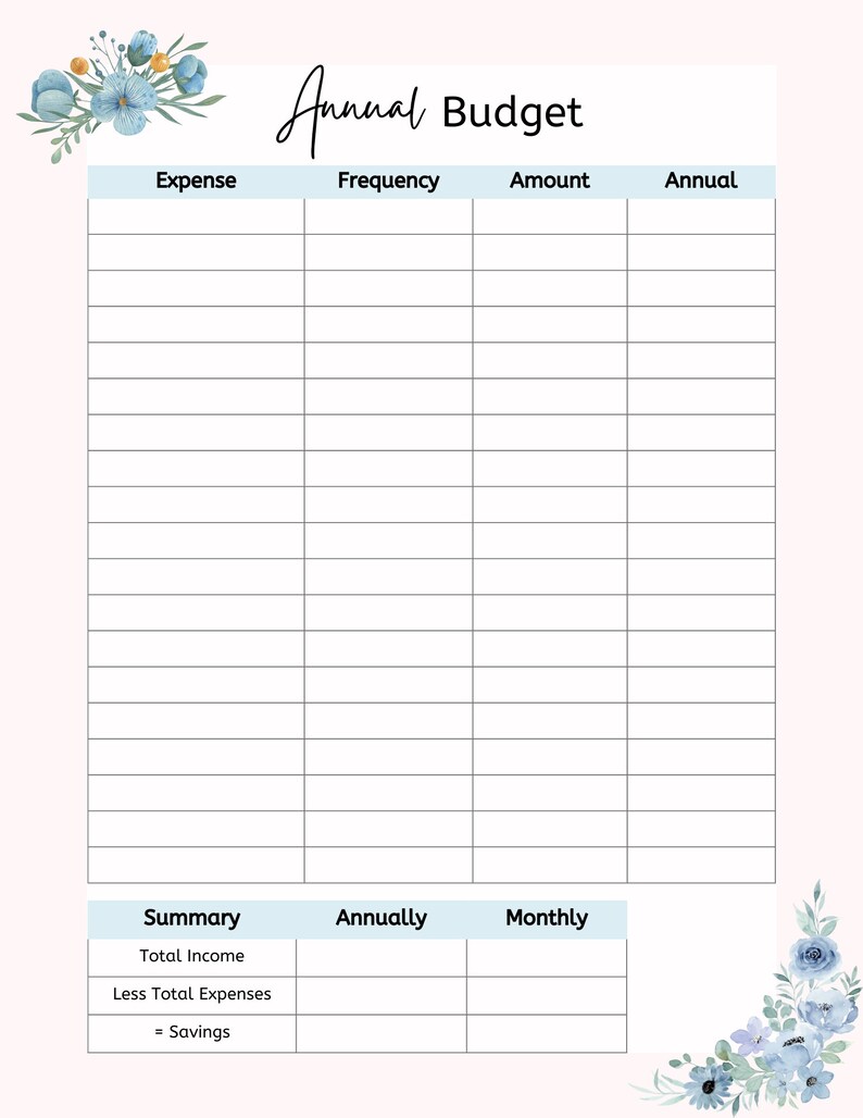 Simple Money Tracker Printable Budget Pack - Etsy