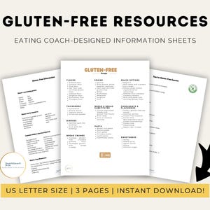 Gluten-Free Information Pack, Support Resources for a Gluten-Free Diet