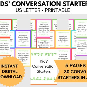 Kids&#39; Conversation Starters - Prompts to Get Kids Talking