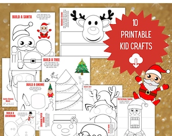 Kids Christmas Crafts - 10 Printable Craft Activities for Christmas
