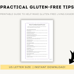 Gluten-Free Printable Guide for Making Living Gluten-Free Practical & Simple