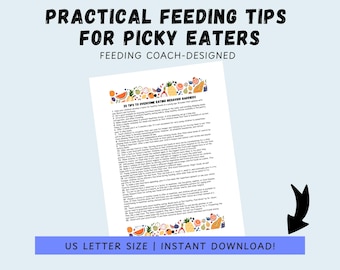 Picky Eater Tips for Parents - Printable PDF Guide to Healthy Eating Habits for Kids