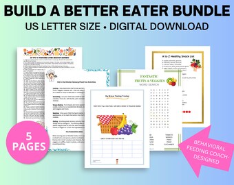 Picky Eaters Healthy Eating Worksheets Bundle