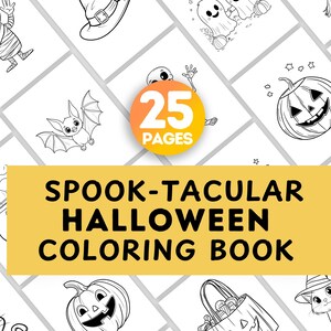 Libro da colorare di Halloween stampabile per bambini