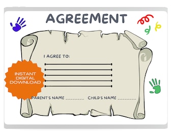 Printable Kids Behavior Contract for Home and School Behavior Contract School Students Behavior Contract Template