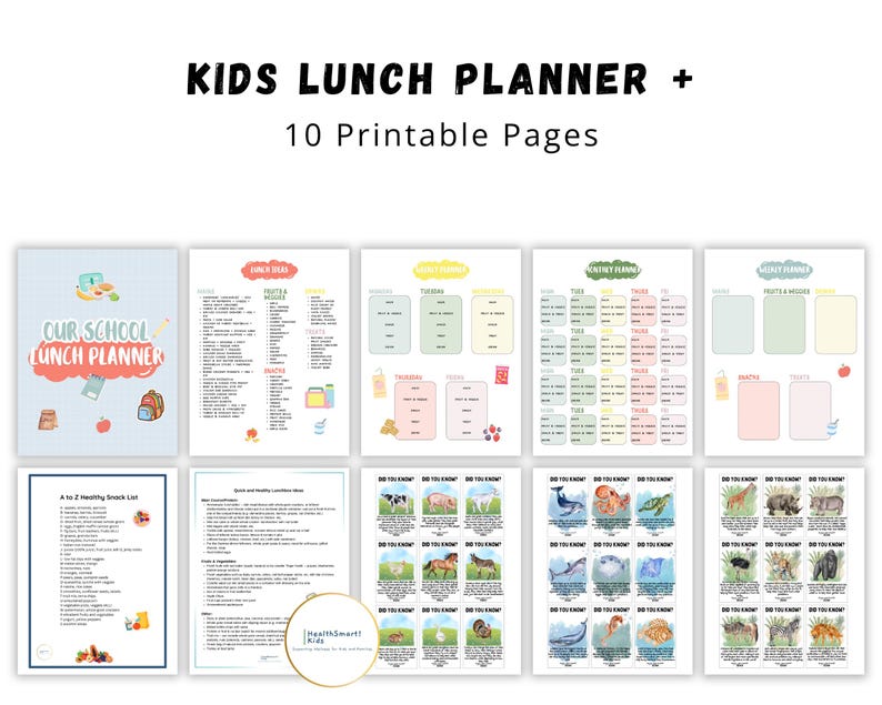 Lunch Routine Card School Routine & Lunch Printables | Back to School Kit - Etsy
