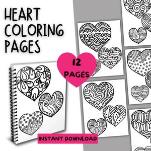 Hearts Coloring Pages Black and White Hearts Coloring Book