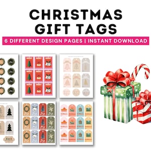 Printable Christmas Gift Tags Variety Pack