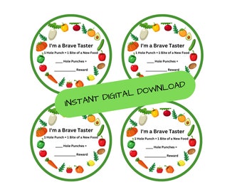 Try New Foods Reward Chart for Picky Eater Trying New Foods Chart PDF