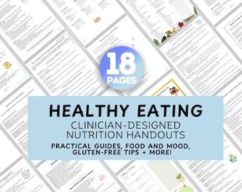 Paquete de recursos de información nutricional y folletos sobre alimentación saludable