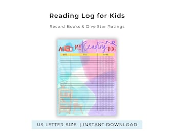 Leselogbuch zum Ausdrucken | Kinder Buch Tracker | Lesetagebuch PDF
