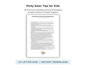 Conseils pour les enfants difficiles : habitudes alimentaires saines, PDF imprimable Guide des parents