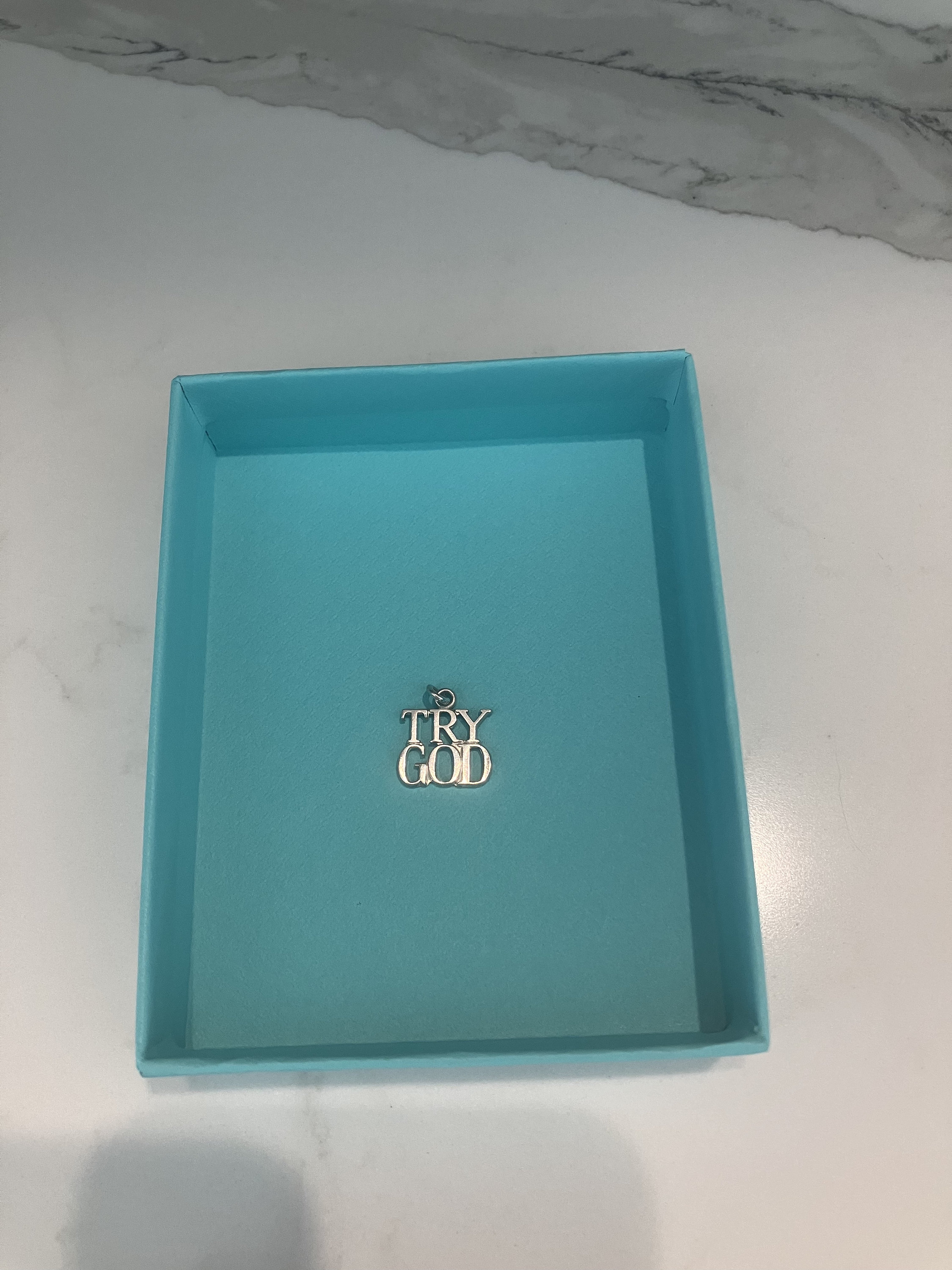 Tiffany & Co. Vintage Rare Try God Reiki Charged Pendant