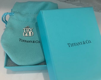 Tiffany & Co. Vintage Rare Try God Reiki Charged Pendant Tiffany & Co. Vintage Rare Try God Reiki Charged Pendant