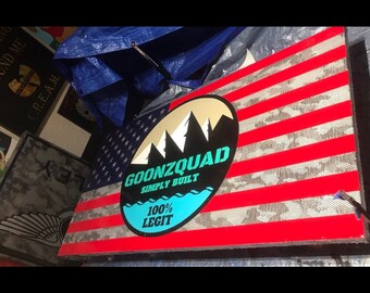 Carbon Fiber American Flag Art Piece (as see on Goonzquad)