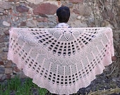 Shawl Dusty Rose Wool Gift for mother Bridal shawl Large Wrap Exclusive Crochet Wool Spring Vintage lace Elegant Ladies For Women Shawl