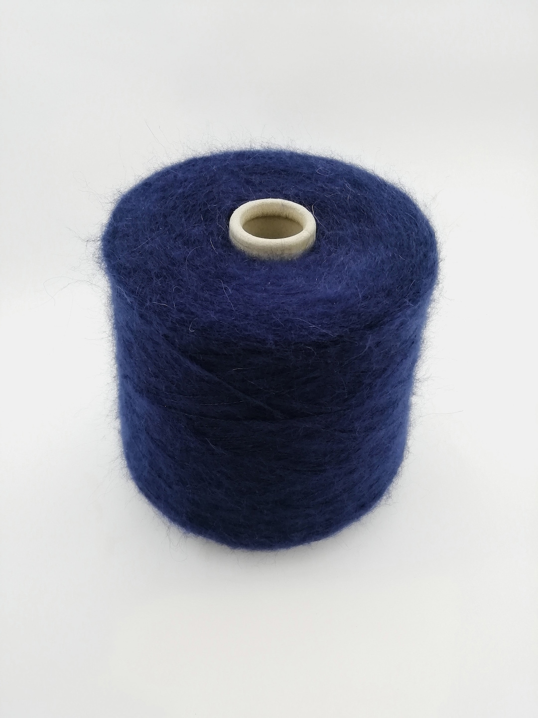 Mohair Weaving Yarn Dark Navy Blue Kidmohair Gift Yarn on Cone Etsy