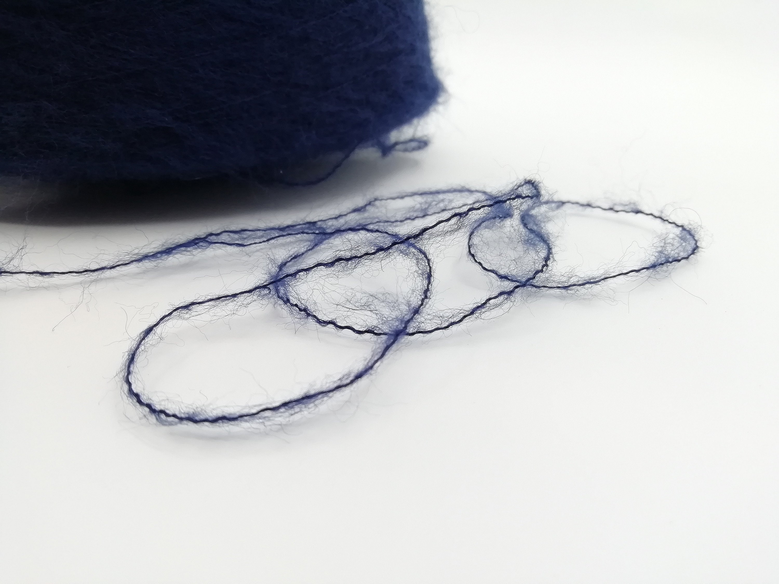 Mohair Weaving Yarn Dark Navy Blue Kidmohair Gift Yarn on Cone Etsy